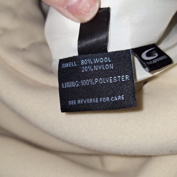 Kenneth-cole Women's Cream Wool Tailored Pea Coat NWOT - Picture 5 of 8